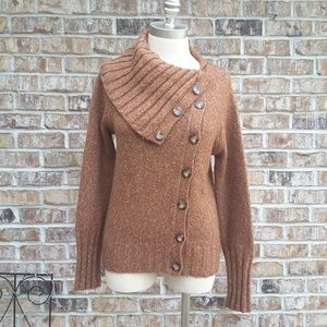 BCBGMAXAZRIA button down Collar Sweater sz M